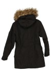 Vorschaubild 2 von Damen Parka Winterjacke XS 34 Schwarz Kapuze Fellbesatz