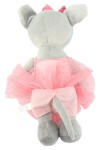 Vorschaubild 2 von Baby Kuscheltier Maus Ballerina Plüschtier Grau Rosa Tutu 22 cm
