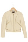 Vorschaubild 1 von Damen Lederjacke Gr. 38 Beige Casual Modisch