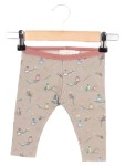 Vorschaubild 1 von Kinder Leggings Gr. 74 Beige Vogelmuster Casual Baby Hose