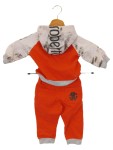 Vorschaubild 2 von Baby Trainingsanzug Kinder Gr. 68 Grau Orange Sportlich