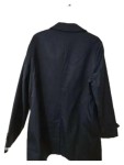 Vorschaubild 2 von Klassischer Mantel Damen Gr. 40/L Blau Baumwolle Polyester Uni Langarm