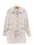 Vorschaubild 1 von Damen Trenchcoat Gr. 36/S Grau Klassisch Elegant