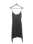 Vorschaubild 2 von festliches Kleid Damen Gr. 36/S Schwarz Plissee Trägerkleid