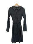 Vorschaubild 1 von PIU & PIU Blusenkleid Damen Gr. 42/XL Schwarz Business Elegant Midi