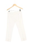 Vorschaubild 2 von Damen Jeans Straight Leg Uni Weiß Gr. 36 Baumwolle Knopf