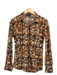 Vorschaubild 1 von Hemdbluse Damen 34/S Mehrfarbig Grafisch Casual Langarm Bluse