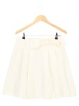 Vorschaubild 1 von Damen Faltenrock Gr. 36/S Beige Elegant Schleife