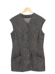 Vorschaubild 1 von Damen Leichte Weste Gr. 38/M Grau Klassisch Elegant