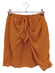 Vorschaubild 1 von Wickelrock Damen Gr. 34 Orange Seide Blumenmuster Elegant Bohemian