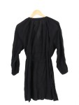 Vorschaubild 2 von Damen Blusenkleid Gr. 34/XS Schwarz Baumwolle Casual 80cm