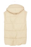 Vorschaubild 2 von Steppweste Damen Kapuze gesteppt beige Gr. 34 Polyester