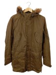 Vorschaubild 1 von Damen Parka Gr. 40/L Braun Outdoor Jacke Kapuze Fellbesatz