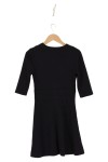 Vorschaubild 2 von Damen Freizeitkleid Gr. 36/S Schwarz Elegant Wolle