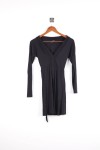 Vorschaubild 2 von Damen Freizeitkleid Schwarz Gr. 38/M Viskose Casual Elegant