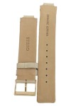 Vorschaubild 2 von Damen Uhrenarmband Leder Beige 2cm Glitzer Ersatzband