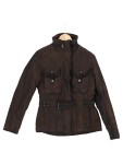 Vorschaubild 1 von Damen Winterjacke Gr. 34/XS Braun Gesteppt Outdoor mit Gürtel