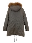 Vorschaubild 2 von Damen Winterjacke Gr. 34/XS Grau Casual Kapuze Fellbesatz