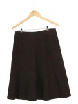 Vorschaubild 2 von Damen A-Linienrock Gr. 38 M Braun Wolle Midirock Klassisch Elegant