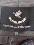 Vorschaubild 3 von Damen Wintermantel Gr. 36/S Grau Vintage Elegant Pailletten
