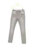 Vorschaubild 1 von JEANS Damen Wide Fit Jeans XS 34 Grau Casual Fischgrätenmuster