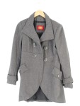 Vorschaubild 1 von Damen Wollmantel Grau Gr. 36/S Klassisch Elegant