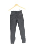 Vorschaubild 2 von Damen Jeans Straight Leg W24/32/XXS Grau Destroyed Fransen