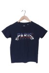 Vorschaubild 1 von T-Shirt Kinder Blau Gr. 128 Baumwolle Schriftzug Logo-Print Kurzarm
