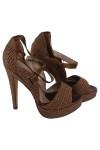 Vorschaubild 1 von Plateausandalen Damen Gr. 37 Braun Elegant Bohemian High Heels