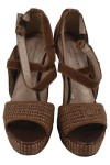 Vorschaubild 2 von Plateausandalen Damen Gr. 37 Braun Elegant Bohemian High Heels