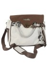 Vorschaubild 1 von Wickeltasche Unisex Weiß Braun Florales Muster Babytasche