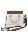 Vorschaubild 2 von Wickeltasche Unisex Weiß Braun Florales Muster Babytasche