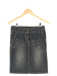 Vorschaubild 1 von Jeansrock Damen Grau L Midirock Baumwolle Casual 50cm