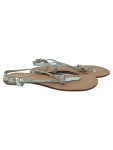 Vorschaubild 1 von Sandalen Damen Gr. 37 Grün Minimalistisch Modern Schleife