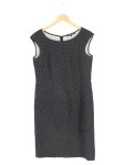Vorschaubild 1 von Etuikleid Damen Gr. 40/L Schwarz Punkte Klassisch Elegant