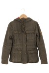 Vorschaubild 1 von Damen Outdoorjacke Casual Braun Gr. 34/XS Baumwolle Kapuze