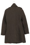 Vorschaubild 2 von Damen Leichter Mantel Gr. 38 Grau Wolle Baumwolle Klassisch Elegant