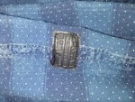 Vorschaubild 3 von Damen Hemdbluse Blau Gestreift Punkte Gr. 32/XS Casual Baumwolle