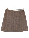 Vorschaubild 1 von Damen Faltenrock Gr. 40/L Braun Kariert Klassisch Elegant Midirock