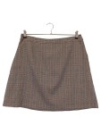 Vorschaubild 2 von Damen Faltenrock Gr. 40/L Braun Kariert Klassisch Elegant Midirock