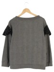 Vorschaubild 2 von Damen Sweatshirt XS/32 Grau Casual Streetwear Pailletten