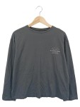 Vorschaubild 1 von Herren Langarmshirt Grau Gr. 46/S Minimalistisch Streetwear Schriftzug