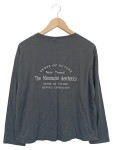 Vorschaubild 2 von Herren Langarmshirt Grau Gr. 46/S Minimalistisch Streetwear Schriftzug
