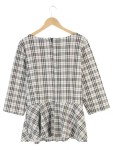 Vorschaubild 2 von Damen Blusenkleid Kariert Vintage Preppy Elegant Mehrfarbig 44