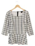 Vorschaubild 1 von Damen Blusenkleid Kariert Vintage Preppy Elegant Mehrfarbig 44