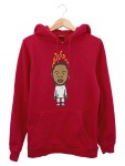 Vorschaubild 1 von Herren Kapuzenpullover Rot Gr. M (48) Casual mit Print