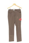 Vorschaubild 1 von Jeans Straight Leg Damen Blumen Stickerei Braun 36