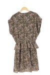 Vorschaubild 2 von Damen Freizeitkleid Gr. 38/M Blumenmuster Mehrfarbig Midikleid