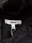 Vorschaubild 3 von Damen Etuikleid Gr. 32/XXS Schwarz Elegant Spitze Punkte Midikleid