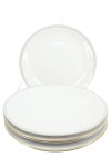 Vorschaubild 1 von Krister Porzellan Manufaktur KPM Kuchenteller Weiß Klassisch 19.5 cm 5 Stück Teller Set